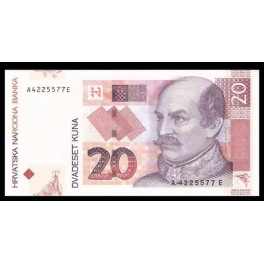 Croacia Pick. 39 20 Kuna 2001 SC