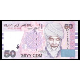 Kyrgyzstan Pick. 20 50 Som 2002 SC