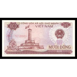 Vietnam Pick. 93 10 Dong 1985 SC