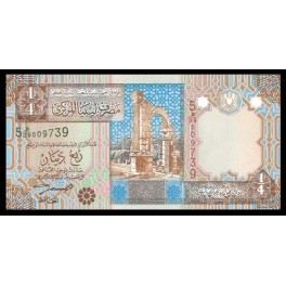 Libia Pick. 62 1/4 Dinar 2002 SC