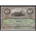 Cuba Pick. 49 10 Pesos 1896 MBC