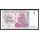 Zimbabwe Pick. 65 1 Dollar 2007 EBC