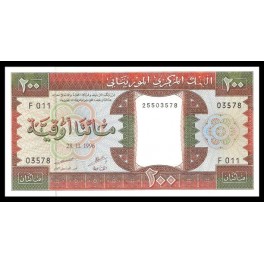 Mauritania Pick. 5 200 Ouguiya 1974-02 SC