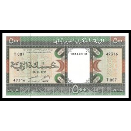 Mauritania Pick. 6 500 Ouguiya 1979-96 SC