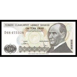 Turquia Pick. 192 10 Lira 1979 SC-
