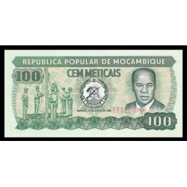 Mozambique Pick. 126 100 Escudos 16-06-1980 SC