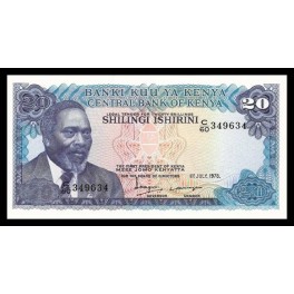 Kenya Pick. 17 20 Shillings 1978 SC