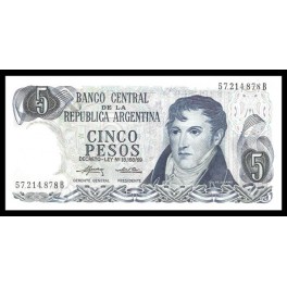Argentina Pick. 294 5 Pesos 1974-76 SC