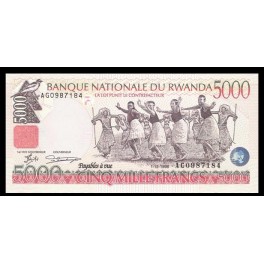 Ruanda Pick. 28 5000 Francs 01-12-1998 SC