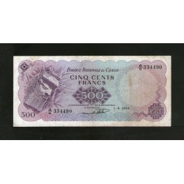 Congo Democratico Pick. 7 500 Francs 1961-64 MBC