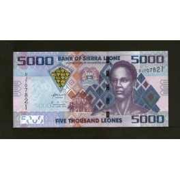 Sierra Leona Pick. Nuevo 5000 Leones 2006 SC