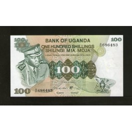 Uganda Pick. 9 100 Shillings 1973 SC