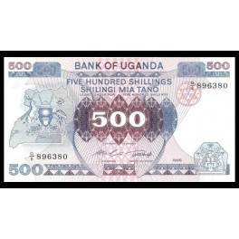Uganda Pick. 25 500 Shillings 1986 SC
