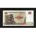 Zimbabwe Pick. 8 50 Dollars 1994 SC