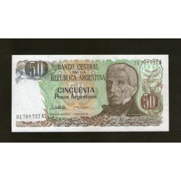 Argentina Pick. 314 50 Pesos 1983-85 UNC