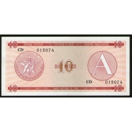 Cuba Pick. FX 004 10 Pesos 1985 UNC