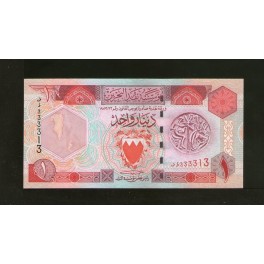 Bahrain pick. 19 1 Dinar 1998 SC