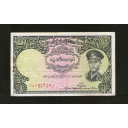 Burma Pick. 46 1 Kyat 1958 AU