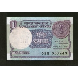 India Pick. 78A 1 Rupee 1983-94 UNC