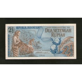 Indonesia Pick. 79 2 1/2 Rupiah 1961 SC
