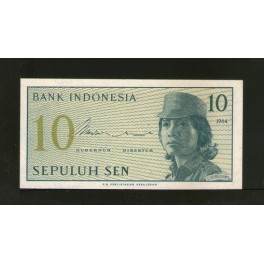 Indonesia Pick. 92 10 Sen 1964 SC