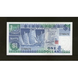 Singapur Pick. 18 1 Dollar 1987 SC