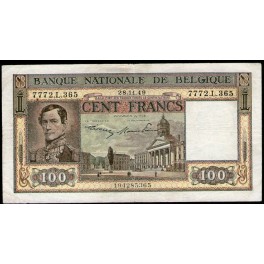 Belgica Pick. 126 100 Francs 1949 MBC