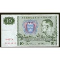 Suède Pick. 52 10 Kronor 1963-90 TB