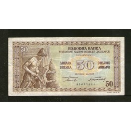Yugoslavia Pick. 64 50 Dinara 1946 MBC