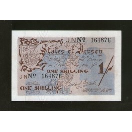 Jersey Pick. 2 1 Shilling 1941-42 XF