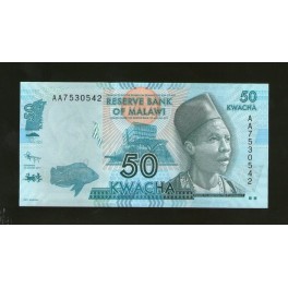 Malawi Pick. Nouveau 50 Kwacha 2012 NEUF