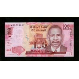 Malawi Pick. Nouveau 100 Kwacha 2012 NEUF