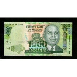 Malawi Pick. New 1000 Kwacha 2012 UNC